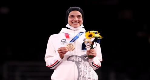 هداية ملاك: أتمنى مقابلة صلاح.. ولعبت تصفيات أولمبياد طوكيو بقدم مصابة